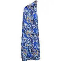 IZIA Zomerjurk royal blue/koningsblauw / lichtblauw / goudgeel / offwhite