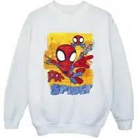 Marvel Jongens Spidey En Zijn Verbazingwekkende Vrienden Vliegend Sweatshirt (Wit)