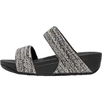 FitFlop Fit Flop Dames/Dames Lulu Shimmer Weave Sliders (Zwart)