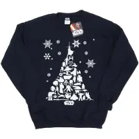 Star Wars Dames/Dames Kerstboom Sweatshirt (Deep Navy)