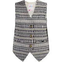 IZIA Bodywarmer beige / donkerblauw