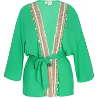 IZIA Kimono beige / groen