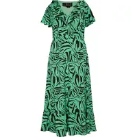 Faina Zomerjurk groen / zwart