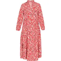 Usha Jurk crème / navy / oranje