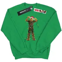 Star Wars Heren Chewbacca Kerstverlichting Sweatshirt (Iers Groen)