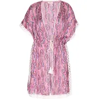IZIA Kimono Dames Roze Veelkleurig