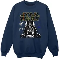 Star Wars Meisjes Darth Vader Comp Logo Sweatshirt (Marineblauw)