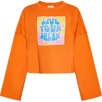 IZIA Sweatshirt blauw / geel / oranje / rosa