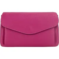 Usha Clutch magenta / knalrood / zwart / wit