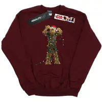Star Wars Dames/Dames Chewbacca Kerstverlichting Sweatshirt (Bourgondië)