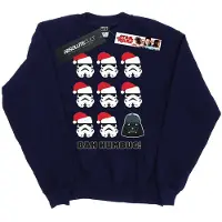 Star Wars Heren Kerstmis Humbug Sweatshirt (Marineblauw)
