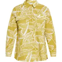 Usha Blouse mosterd / wit