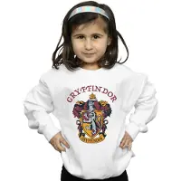 Harry Potter Meisjes Gryffindor Katoenen Sweatshirt (Wit)