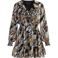 Faina Jurk gemengde kleuren