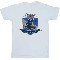 Harry Potter Meisjes Ravenclaw borstembleem katoen T-shirt (Wit)
