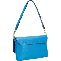 Faina Schoudertas blauw / goud