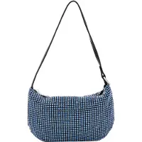 Faina Schoudertas blauw / zwart