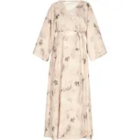 Usha Jurk beige / donkergrijs
