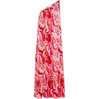 IZIA Zomerjurk oranje / pink / rood / wit