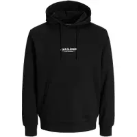 Jack & Jones Sweatshirt 'JWHVESTERBRO' zwart / wit