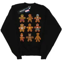 Marvel Dames/Dames Avengers Kerstmis Gingerbread Sweatshirt (Zwart)