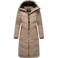 MARIKOO Wintermantel 'Benikoo' beige / zwart