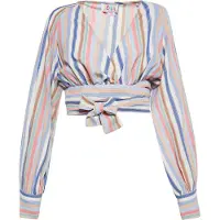 IZIA Blouse Dames Blauw Veelkleurig