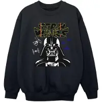 Star Wars Meisjes Darth Vader Comp Logo Sweatshirt (Zwart)