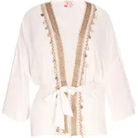 IZIA Kimono beige / wit