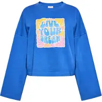 IZIA Sweatshirt Dames kobalt blauw