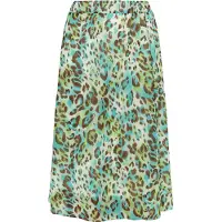 Faina Rok lichtblauw / bruin / lichtgroen / wit