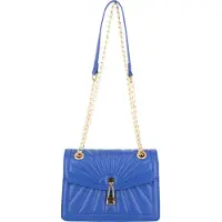 Faina Schoudertas royal blue/koningsblauw / goud