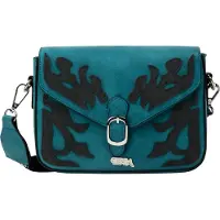 IZIA Schoudertas aqua / zwart / wit