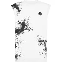 Plein sport Shirt 'Splash' zwart / wit