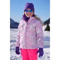 Mountain Warehouse Ski jas voor kinderen/kleuters Sneeuwklokje aquarel (Lichtblauw)