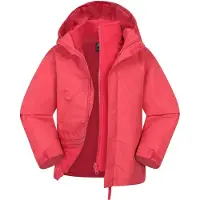 Mountain Warehouse Kinder/Kinder Fell 3 in 1 Waterafstotend Jasje (Actief Rood)