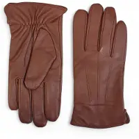 Infinity Leather Herenhandschoenen van Italiaans leer met warme wollen voering voor de winter, casual rijden en rijden