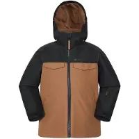 Mountain Warehouse Kinder Titan Waterdichte Gevoerde Skijack (Zwart)