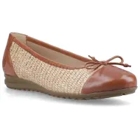 Hush puppies Laurie Neuskap Leer Vrouwen Tan Standaard Ballerina's