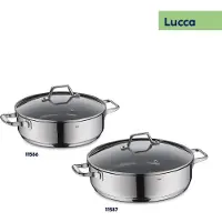 kela Hapjespan Lucca Met Deksel Zilver 28 cm