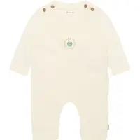 Noppies Rompertje/body smaragd / lichtoranje / wolwit