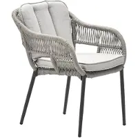 Garden Impressions Pescara Dining Tuinstoel Carbon Black/Desert Sand
