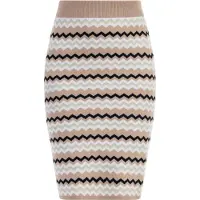 Faina Rok beige / lichtgrijs / zwart / wit