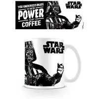 Star Wars De kracht van koffie mok (Wit/zwart)