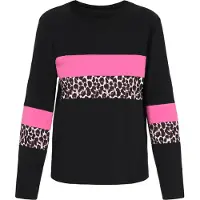 Faina Shirt pink / zwart / wit