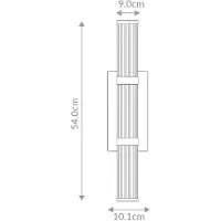 Quintiesse LED Wand Buitenlamp Fayton | 21.6W 3000K 830 | Matte Black