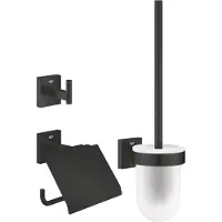 GROHE QuickFix Start Cube 3-in-1 toiletaccessoireset - Matte Black