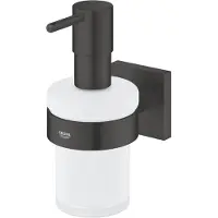 GROHE QuickFix Start Cube zeepdispenser met houder - 160 ml - Matte Black