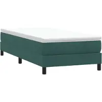 vidaXL Boxspring zonder matras fluweel donkergroen 80x210 cm