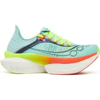 Saucony - Hardloopschoenen - Endorphin Elite 2 Splash/Fire voor Unisex - Maat 43 - Blauw